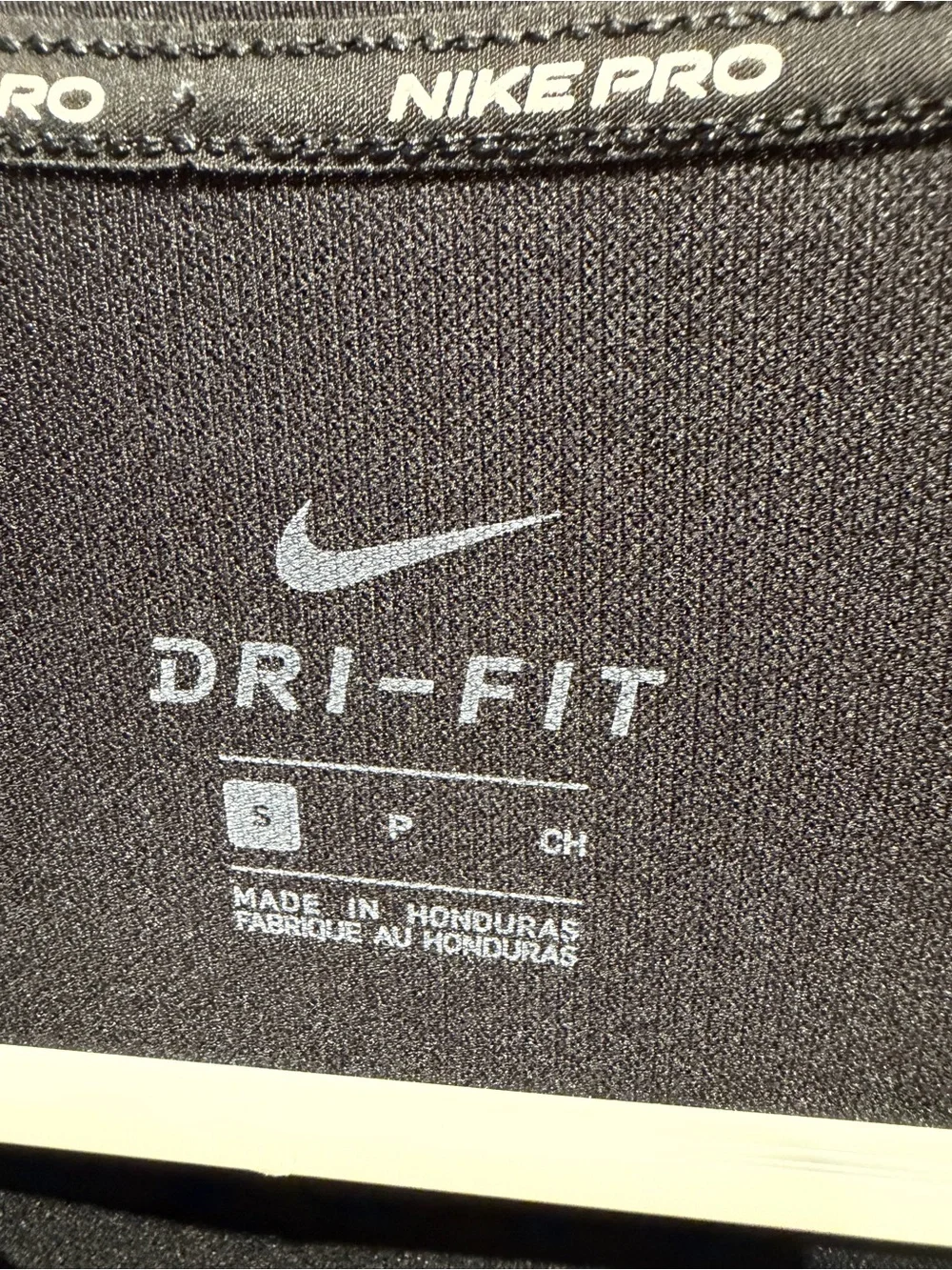 Nike Black Short-Sleeve Dri-FIT Performance Tee with White Swoosh